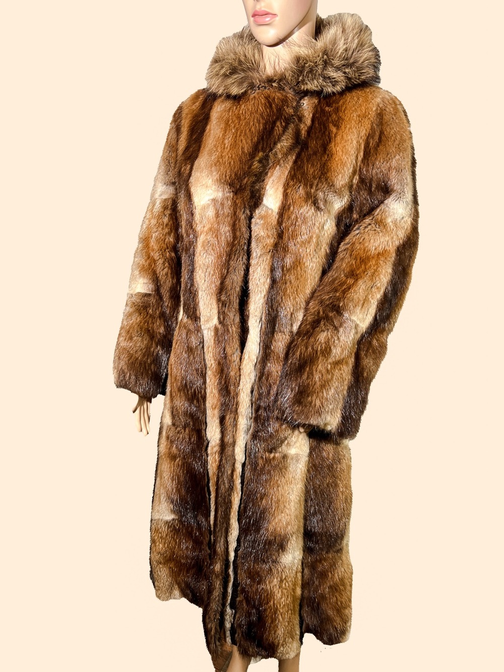 Vintage Natural Fur Heavy Coat - Soft Luxury Layer